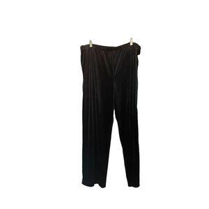 NWT Jaclyn smith plus size black velvet, elastic waist pull on pants size 2X